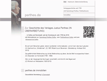 Tablet Screenshot of perthes.de